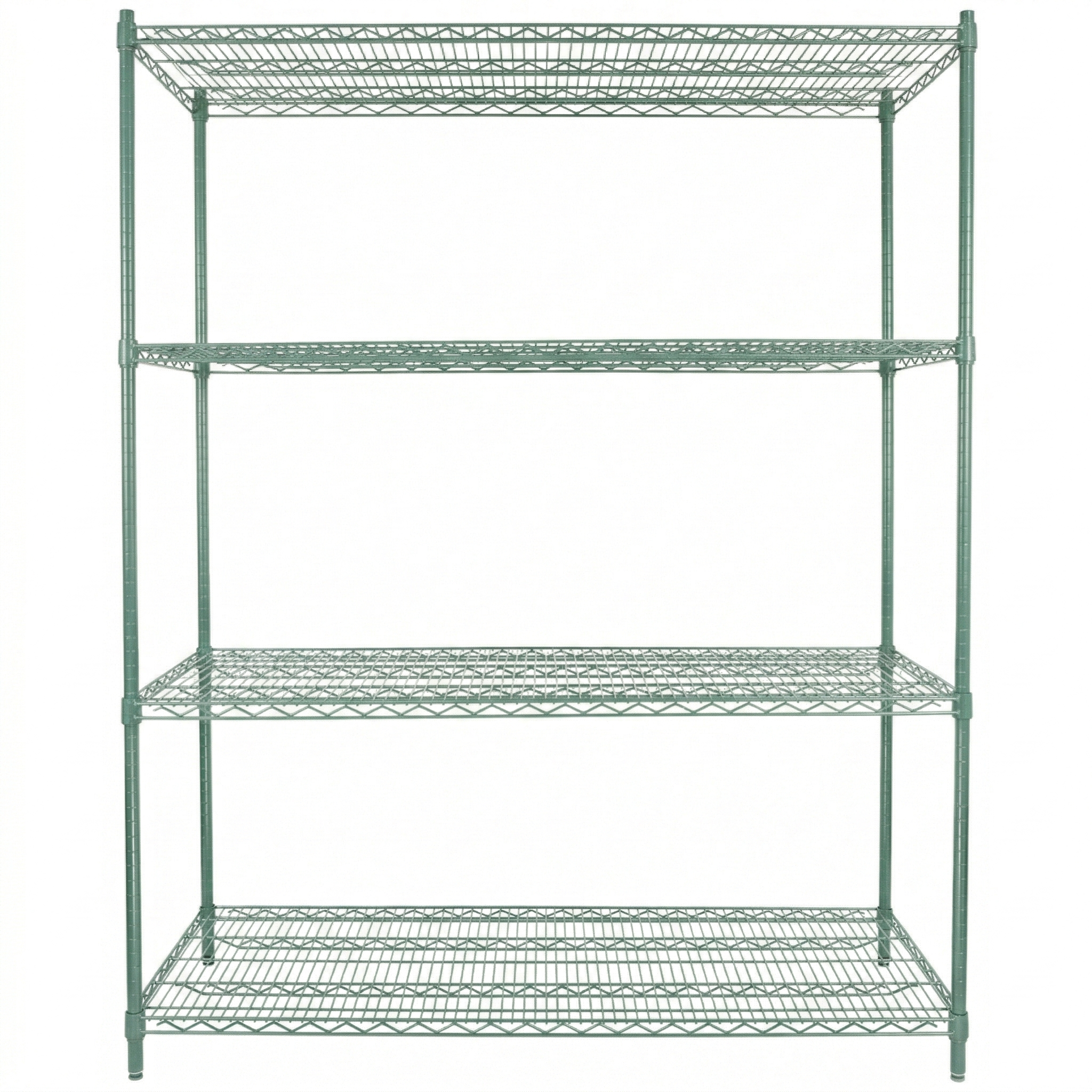 60" x 24" Epoxy 4-Shelf Commercial Wire Shelving Kit Kit with 86" Posts, NSF