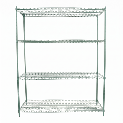 72" x 18" Epoxy 5-Shelf Commercial Wire Shelving Kit Kit with 86" Posts, NSF