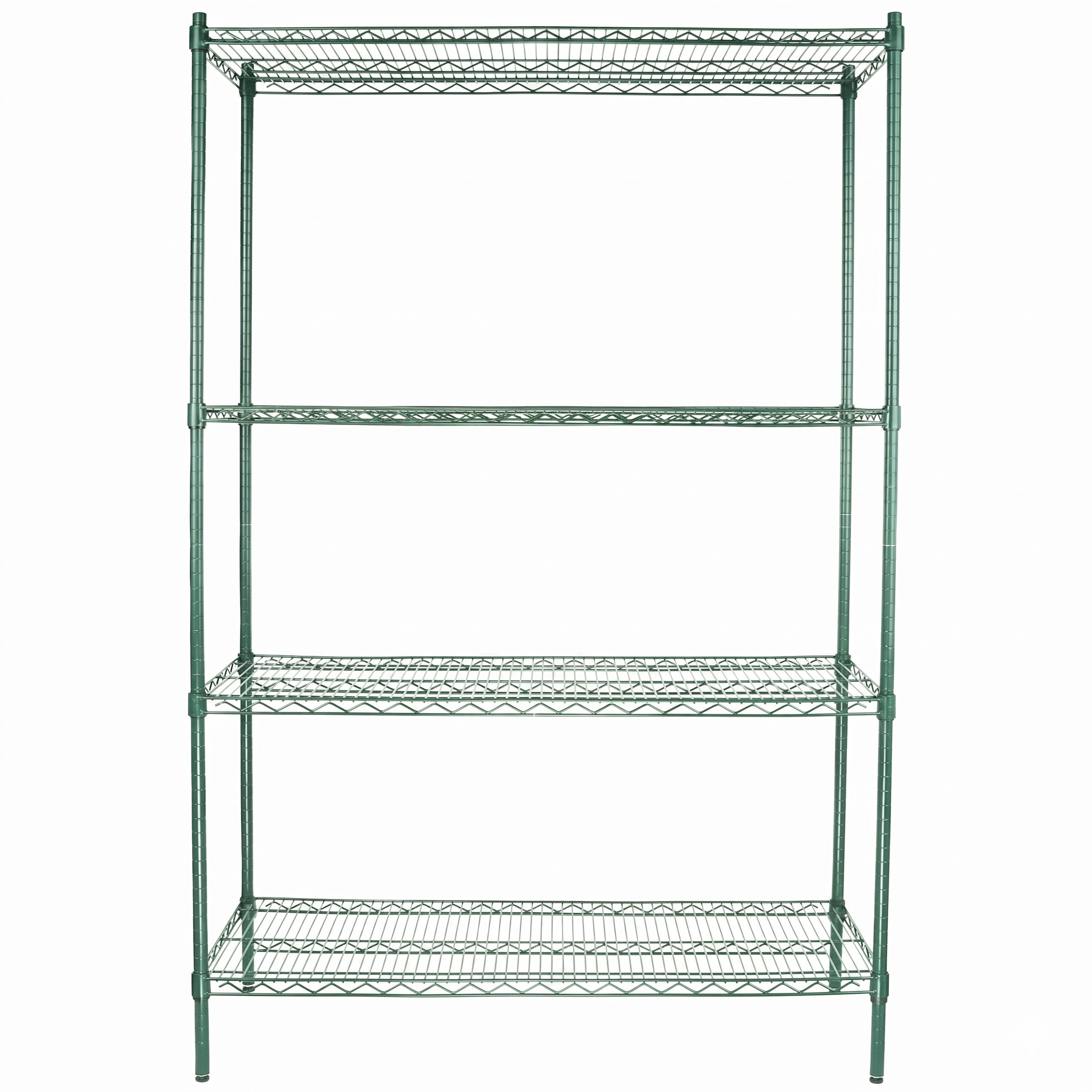 48" x 18" Epoxy 4-Shelf Commercial Wire Shelving Kit Kit with 74" Posts, NSF