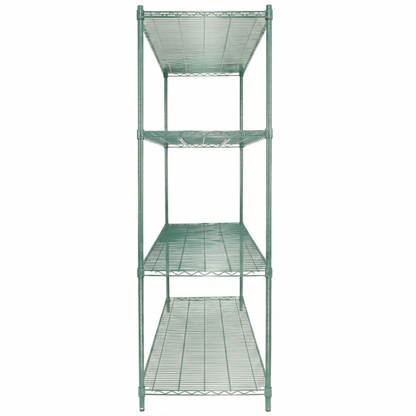 60" x 24" Epoxy 4-Shelf Commercial Wire Shelving Kit Kit with 86" Posts, NSF