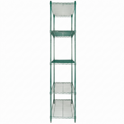 36" x 18" Epoxy 5-Shelf Commercial Wire Shelving Kit Kit with 86" Posts, NSF