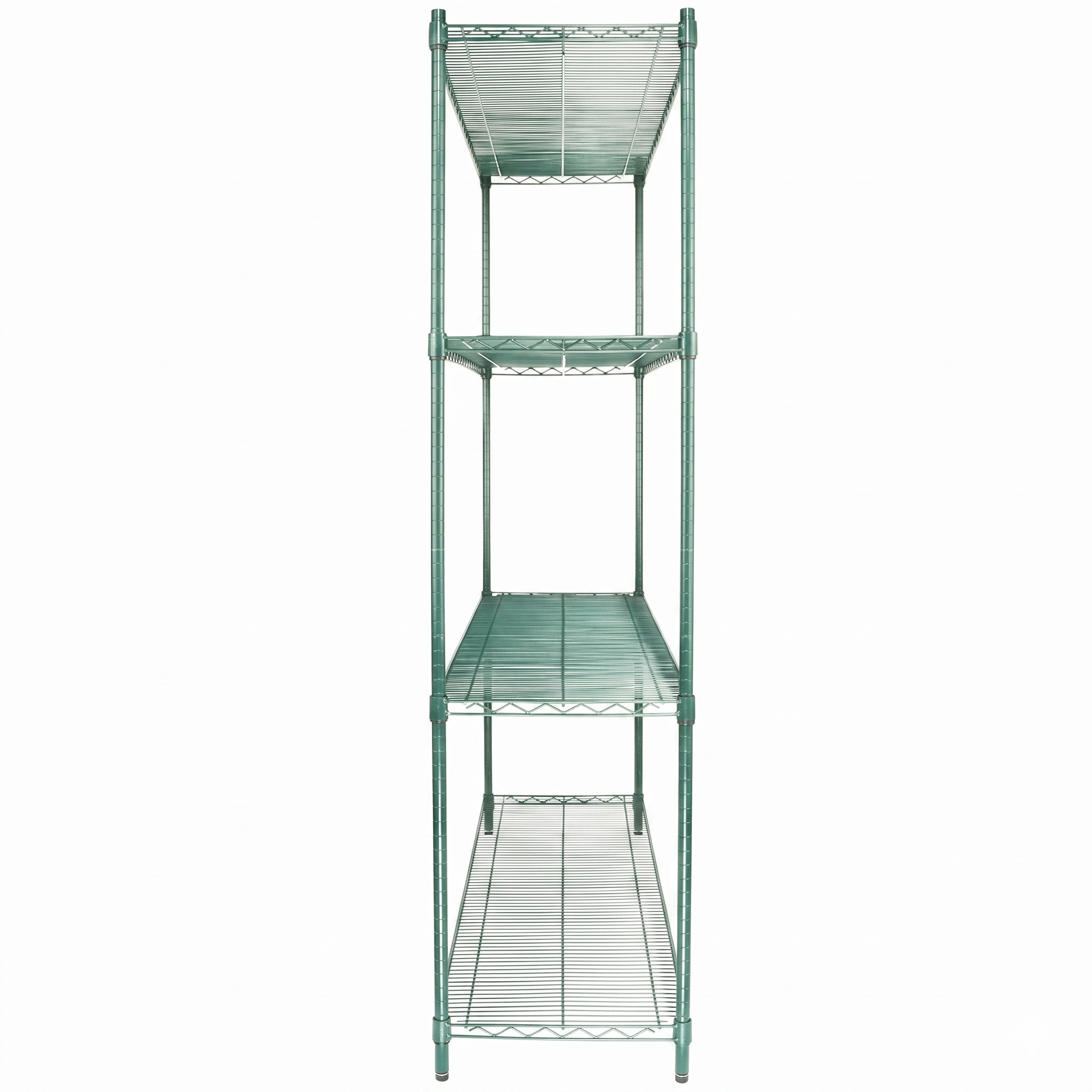 60" x 18" Epoxy 4-Shelf Commercial Wire Shelving Kit Kit with 74" Posts, NSF