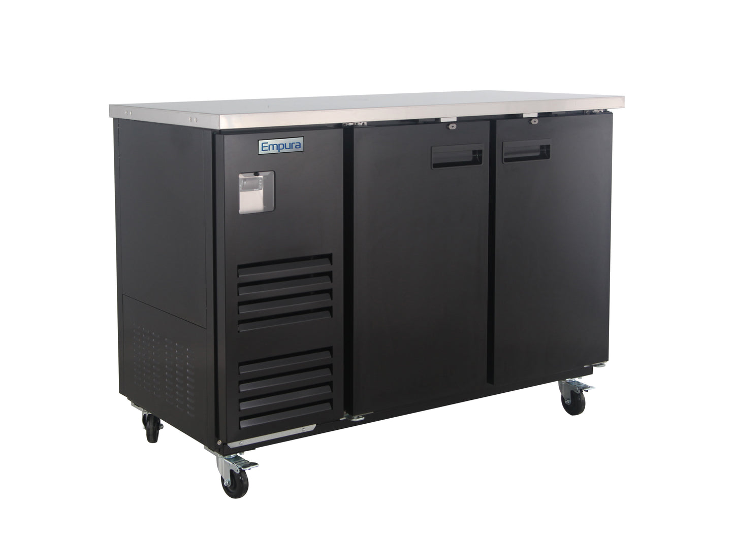 Empura E-KBB60-2-27 Back Bar Cooler, 2 swing solid doors, 58 3/4"W x 27 5/8"D x 42 1/2"H, 33-41 F temperature