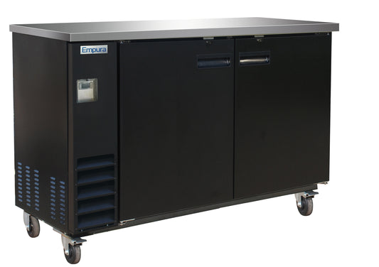 Empura E-KBB60-2-24 Back Bar Cooler, 2 swing solid doors, 61"W x 24 7/16"D x 41 3/4"H, 33-41 F temperature