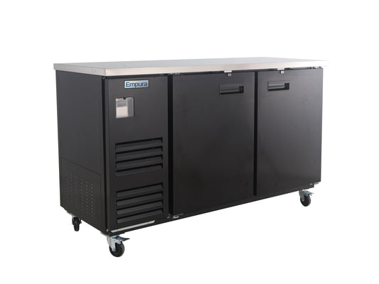 Empura E-KBB70-2-27 Back Bar Cooler, 2 swing solid doors, 69"W x 27 5/8"D x 42 1/2"H, 33-41 F temperature