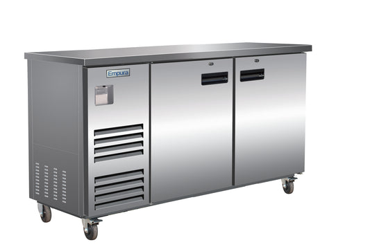 Empura E-KBB70-2-27-S Back Bar Cooler, 2 swing solid doors, 69"W x 27 5/8"D x 42 1/2"H, 33-41 F temperature