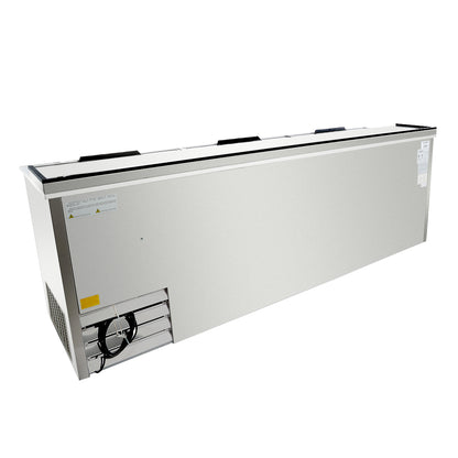 95" Stainless Steel Commercial Horizontal Bottle Cooler