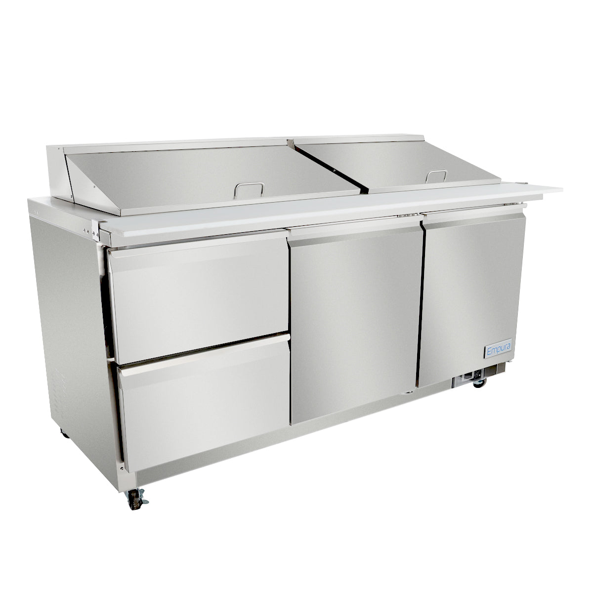 72" 2 Drawer Commercial Mega Top Refrigerated Sandwich and Salad Prep Table