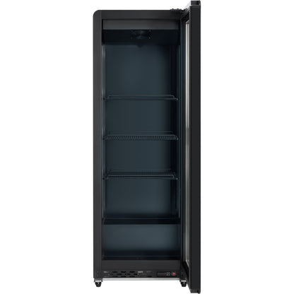 21" Black Swing Commercial Glass Door Merchandiser Refrigerator with ClearKeeper™ Glass - 7.28 cu ft ENERGY STAR®
