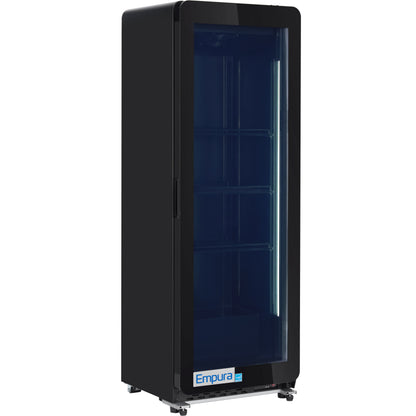 21" Black Swing Commercial Glass Door Merchandiser Refrigerator with ClearKeeper™ Glass - 7.28 cu ft ENERGY STAR®