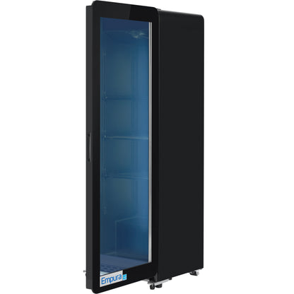 21" Black Swing Commercial Glass Door Merchandiser Refrigerator with ClearKeeper™ Glass - 7.28 cu ft ENERGY STAR®