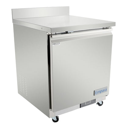 28" Single Door Commercial Work Top Undercounter Freezer