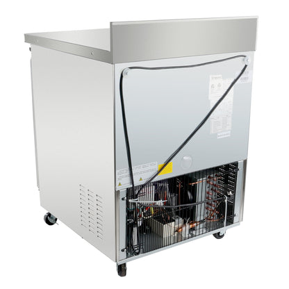 28" Single Door Commercial Work Top Undercounter Freezer