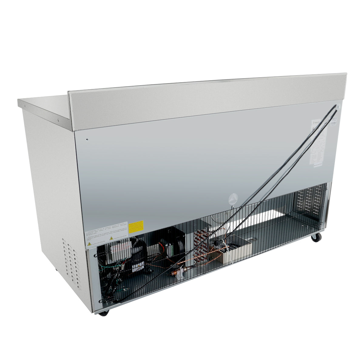 61" Two Door Commercial Work Top Undercounter Freezer