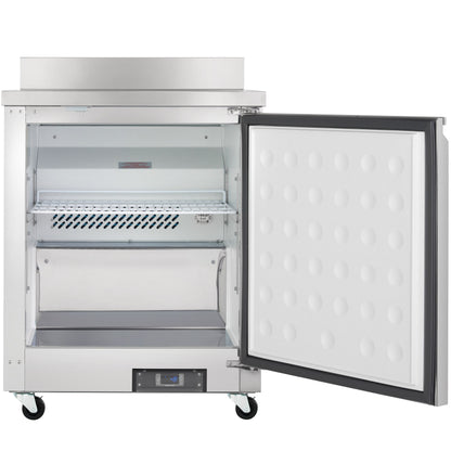 28" Single Door Commercial Work Top Undercounter Freezer