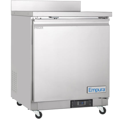 28" Single Door Commercial Work Top Undercounter Freezer