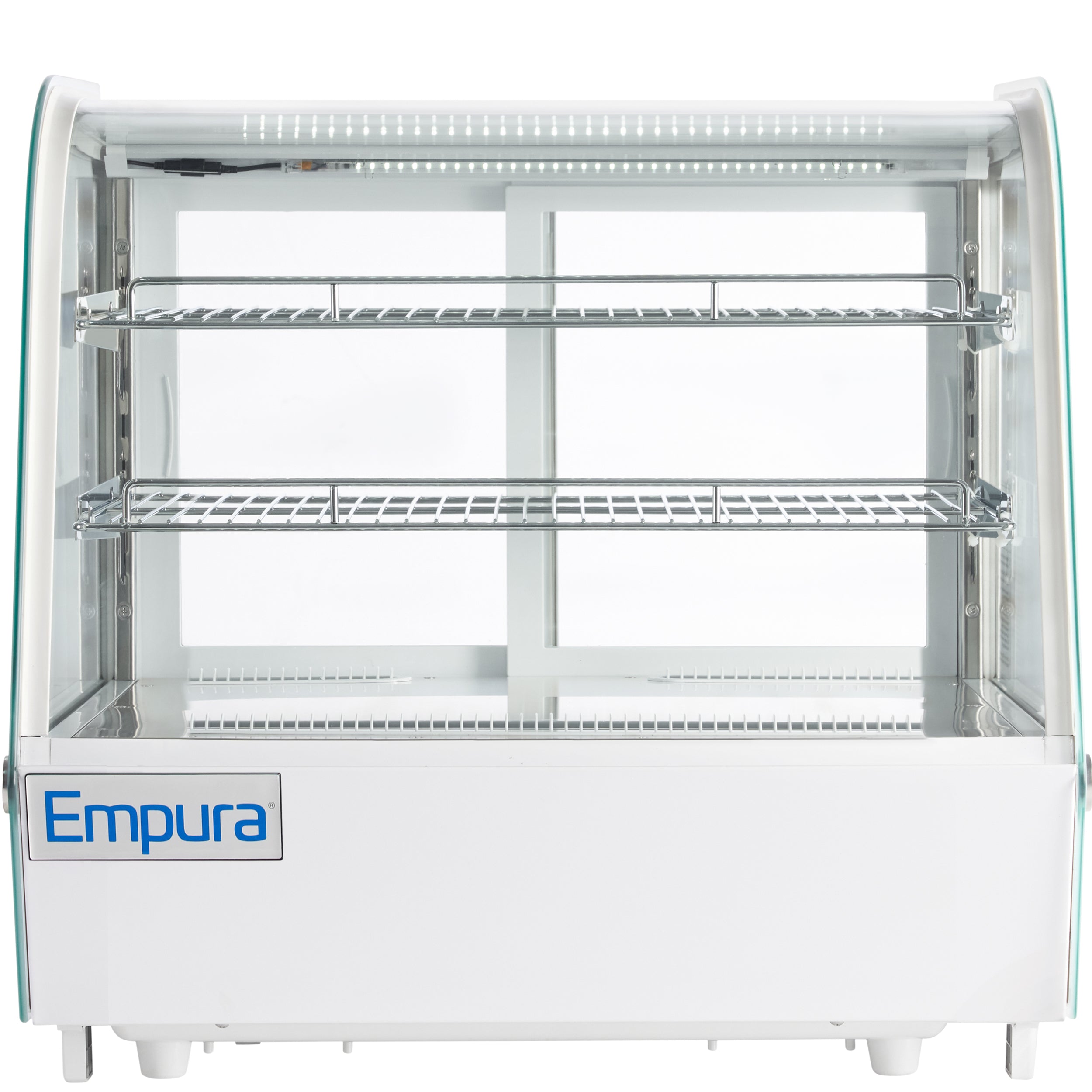 28" White Refrigerated Display Case Countertop - 4.2 cu ft