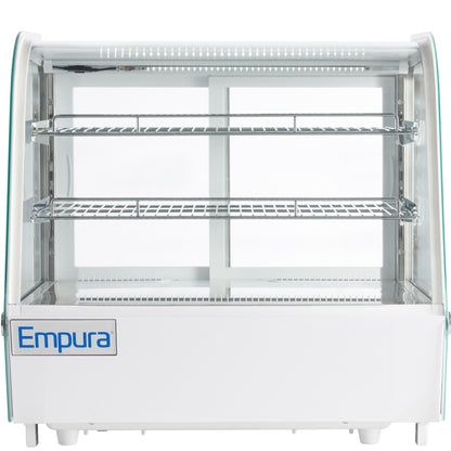 28" White Refrigerated Display Case Countertop - 4.2 cu ft