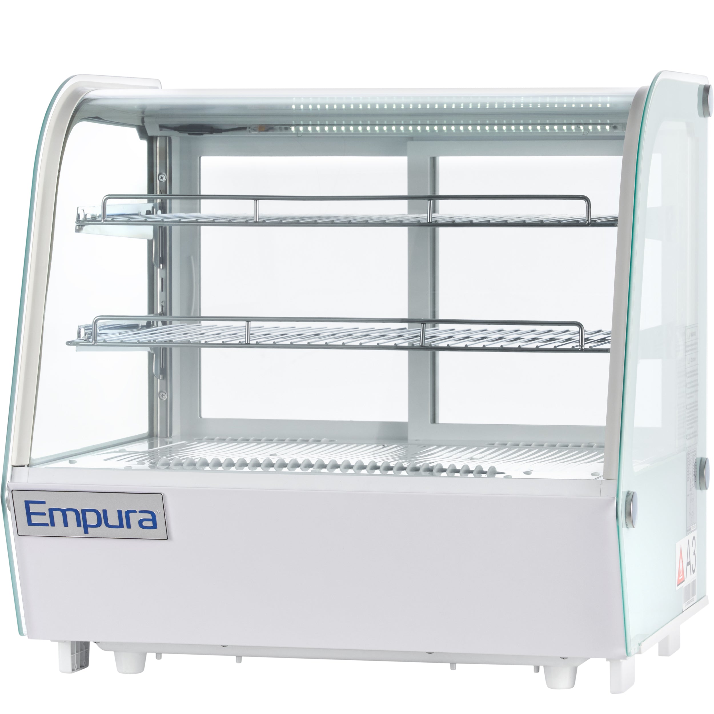 28" White Refrigerated Display Case Countertop - 4.2 cu ft