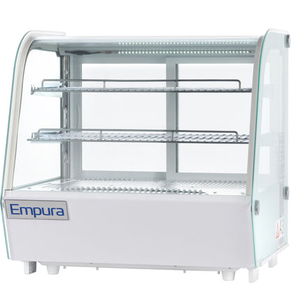 28" White Refrigerated Display Case Countertop - 4.2 cu ft