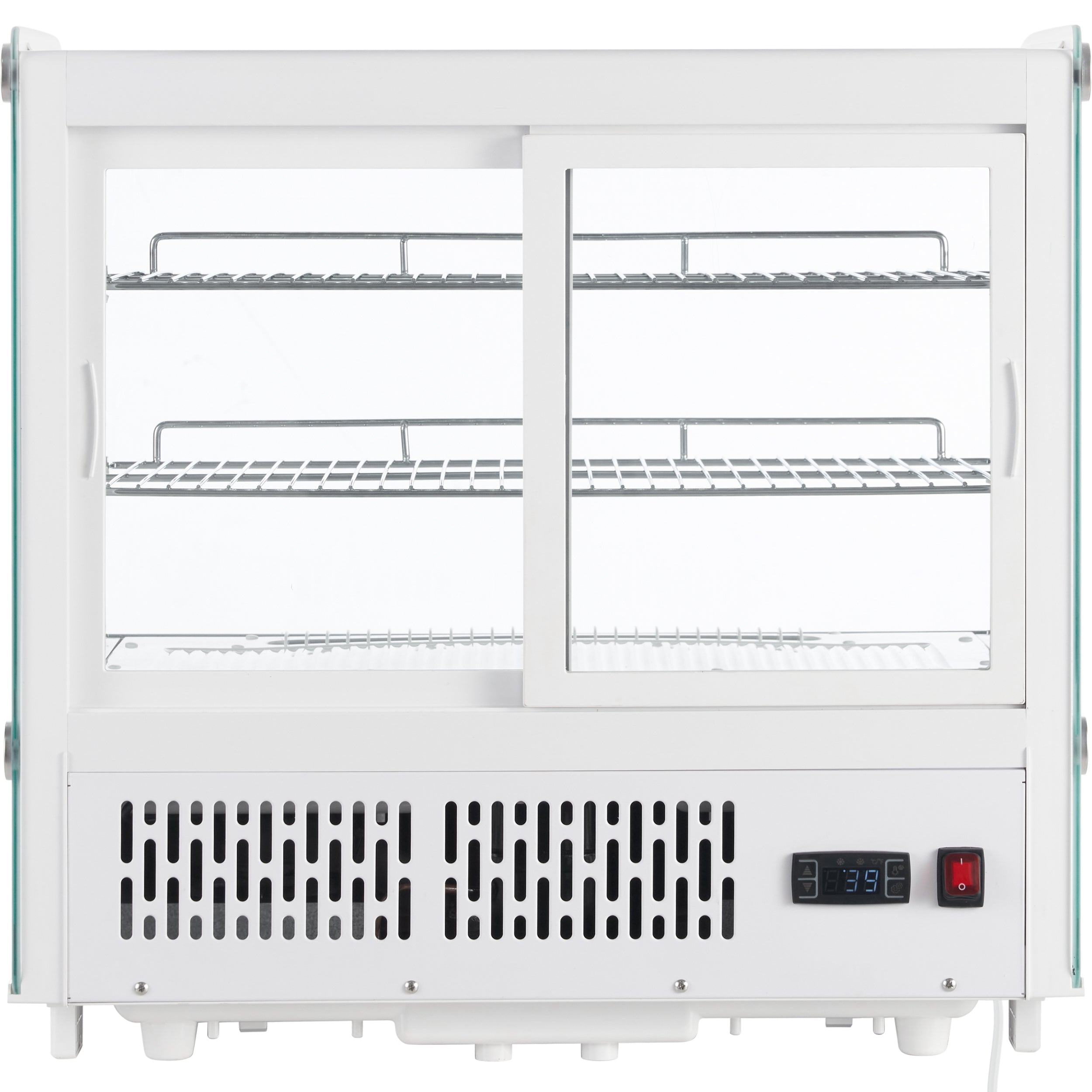 28" White Refrigerated Display Case Countertop - 4.2 cu ft