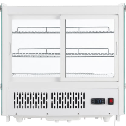28" White Refrigerated Display Case Countertop - 4.2 cu ft