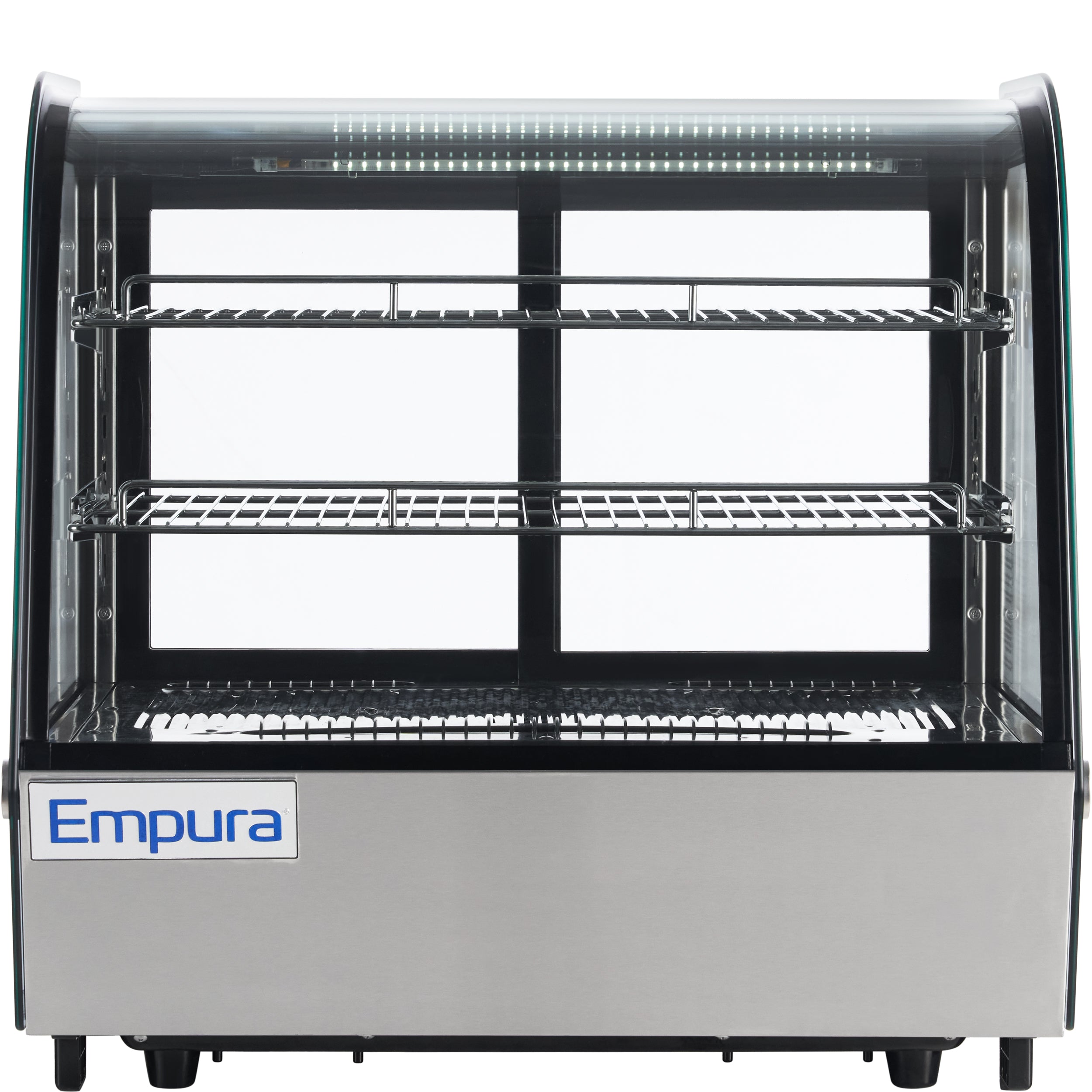 28" Stainless Steel Refrigerated Display Case Countertop - 4.2 cu ft