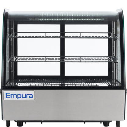 28" Stainless Steel Refrigerated Display Case Countertop - 4.2 cu ft