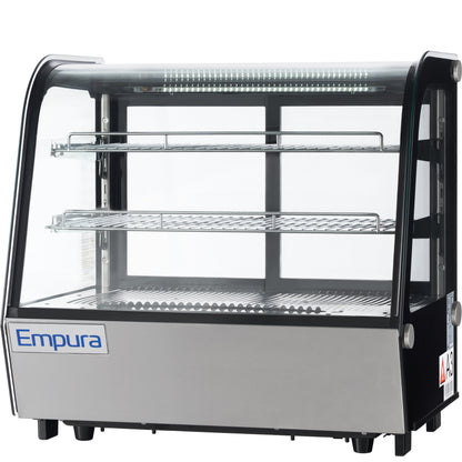 28" Stainless Steel Refrigerated Display Case Countertop - 4.2 cu ft