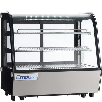 28" Stainless Steel Refrigerated Display Case Countertop - 4.2 cu ft