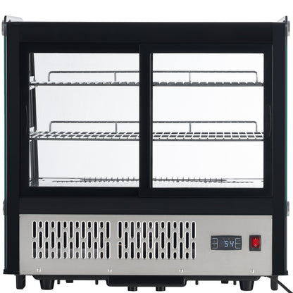 28" Stainless Steel Refrigerated Display Case Countertop - 4.2 cu ft