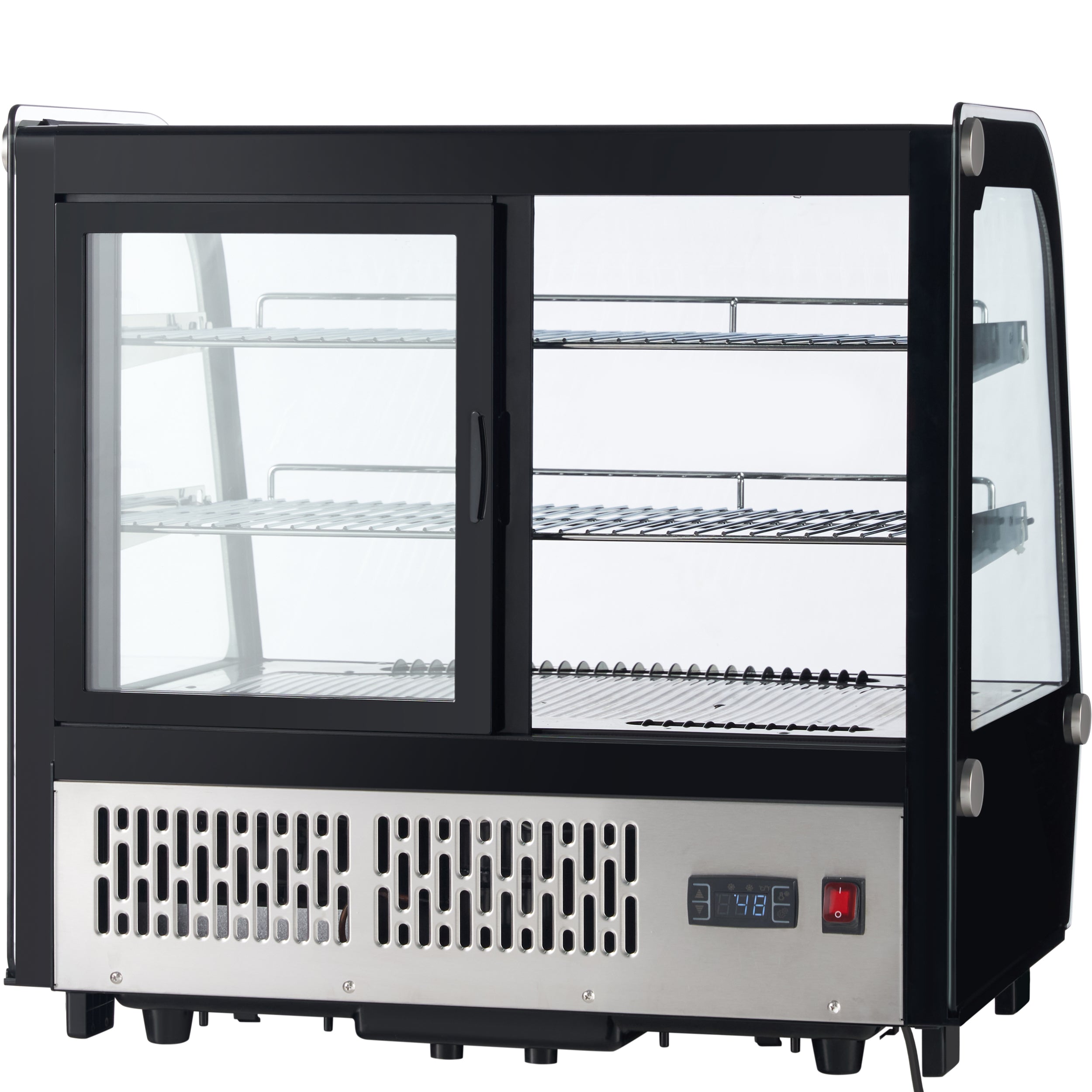 28" Stainless Steel Refrigerated Display Case Countertop - 4.2 cu ft