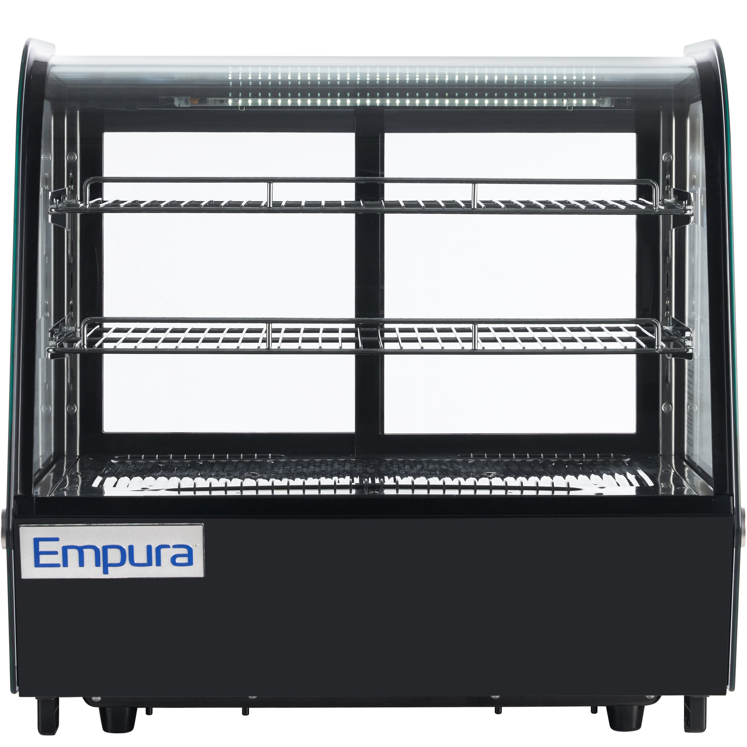 28" Black Refrigerated Display Case Countertop - 4.2 cu ft