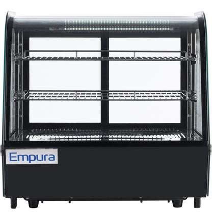 28" Black Refrigerated Display Case Countertop - 4.2 cu ft