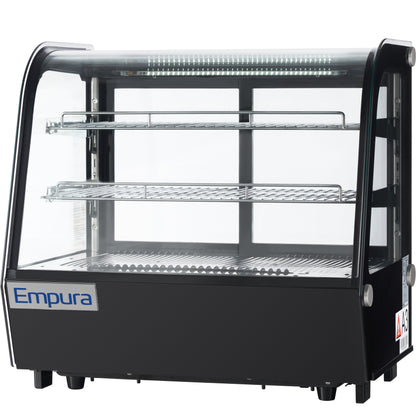 28" Black Refrigerated Display Case Countertop - 4.2 cu ft