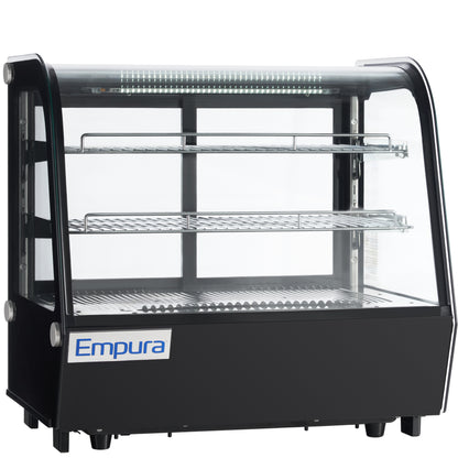 28" Black Refrigerated Display Case Countertop - 4.2 cu ft