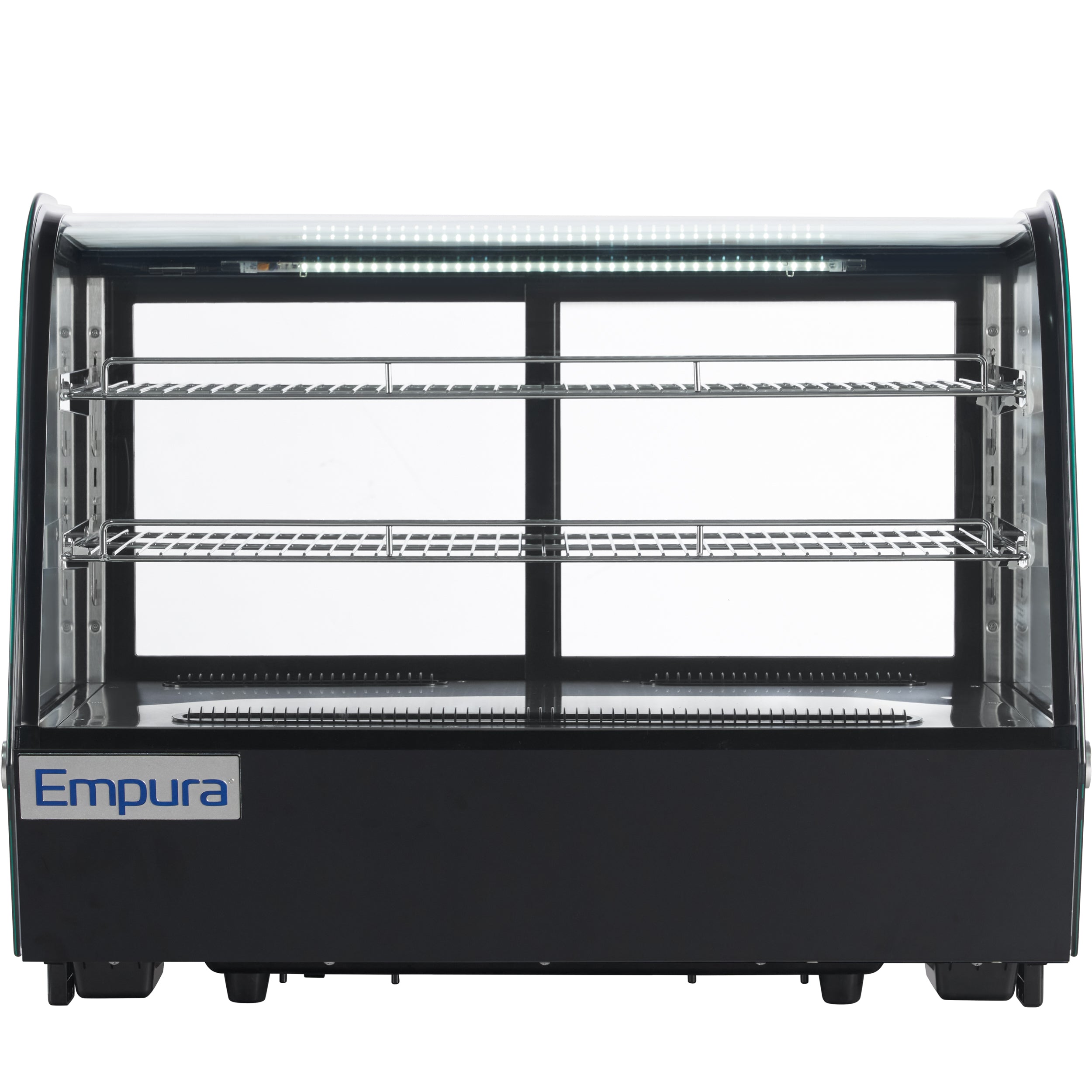 35" Black Refrigerated Display Case Countertop - 5.6 cu ft
