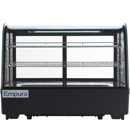 35" Black Refrigerated Display Case Countertop - 5.6 cu ft