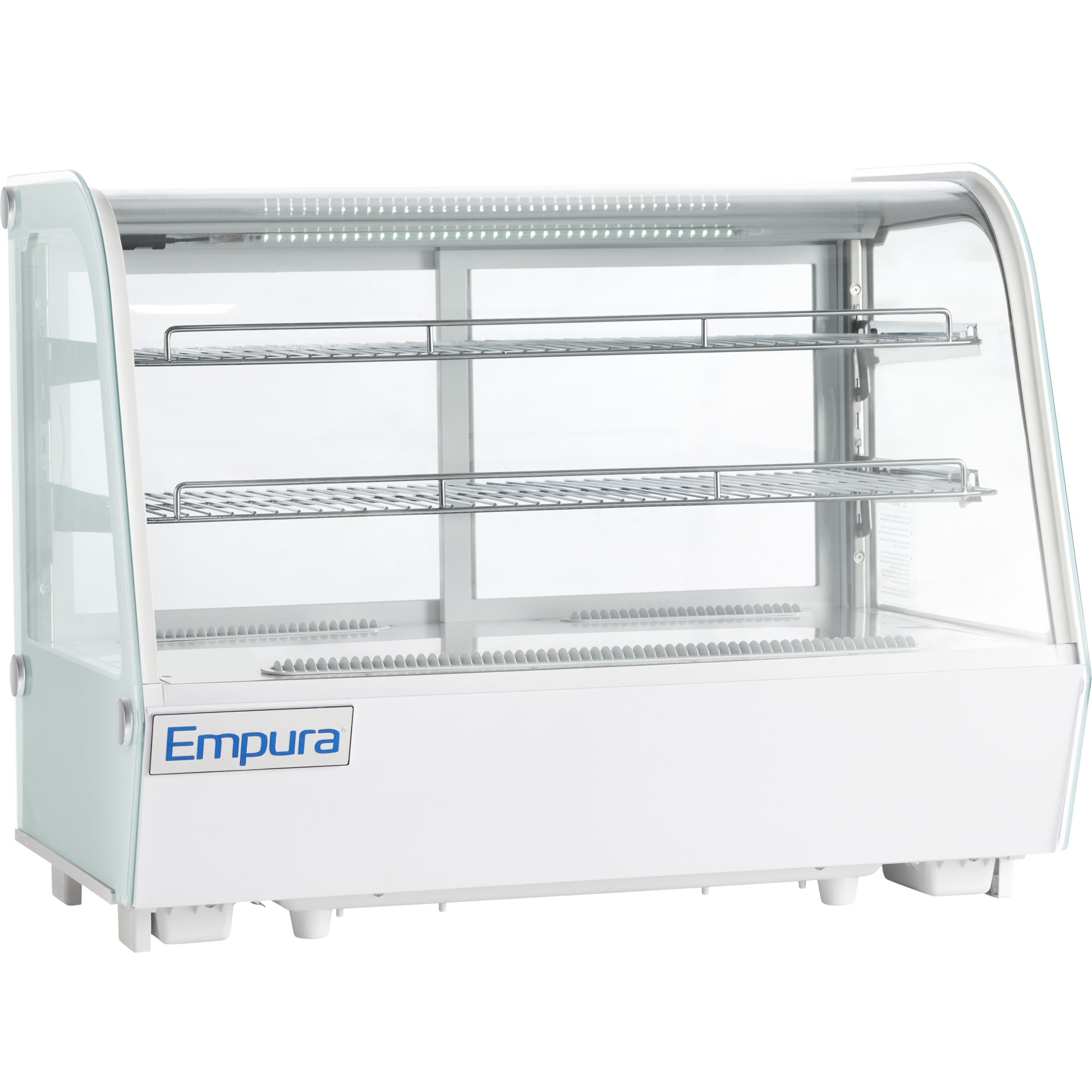 35" White Refrigerated Display Case Countertop - 5.6 cu ft