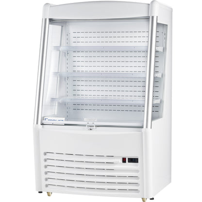 36" White Commercial Open Refrigerated Display - 11.3 cu ft