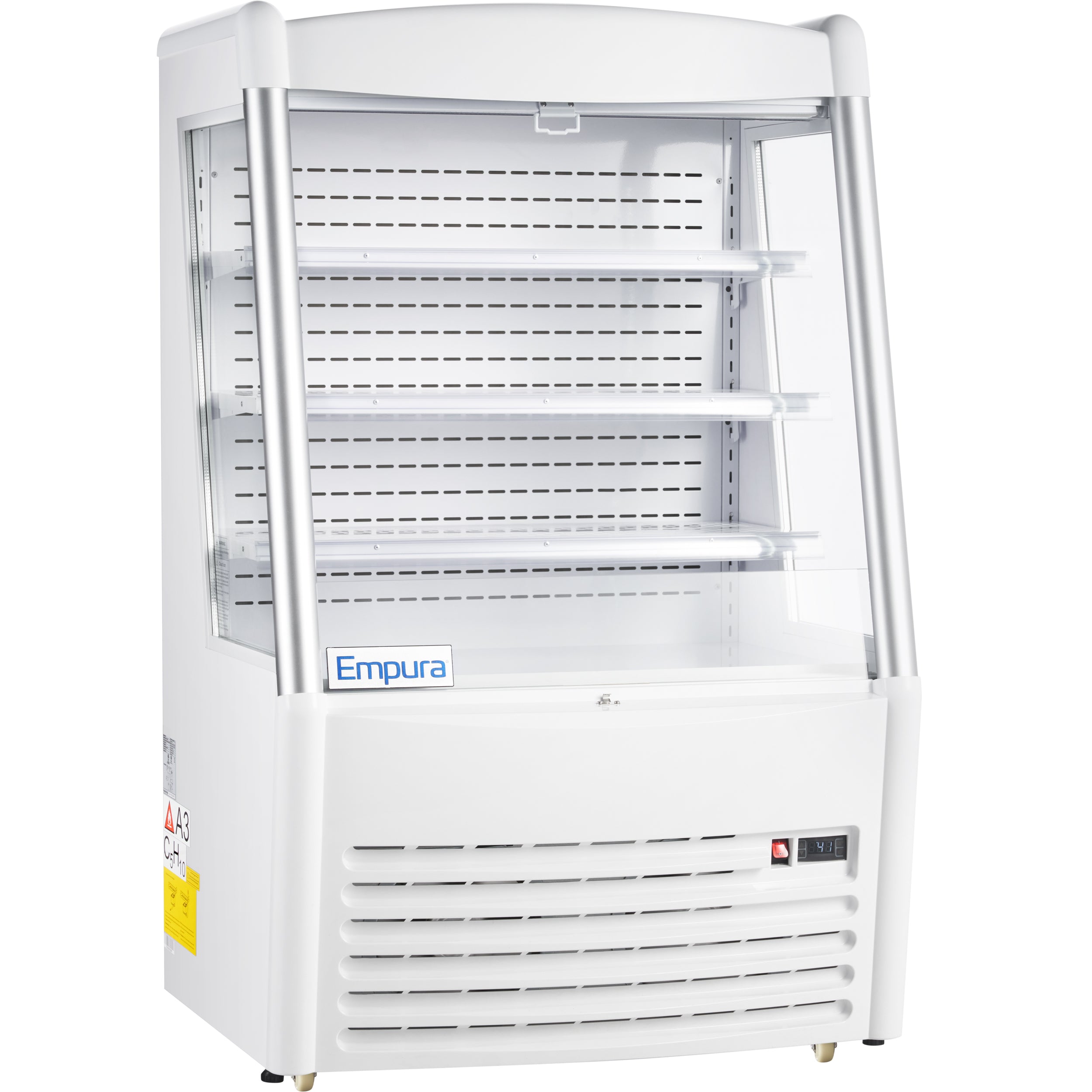 36" White Commercial Open Refrigerated Display - 11.3 cu ft