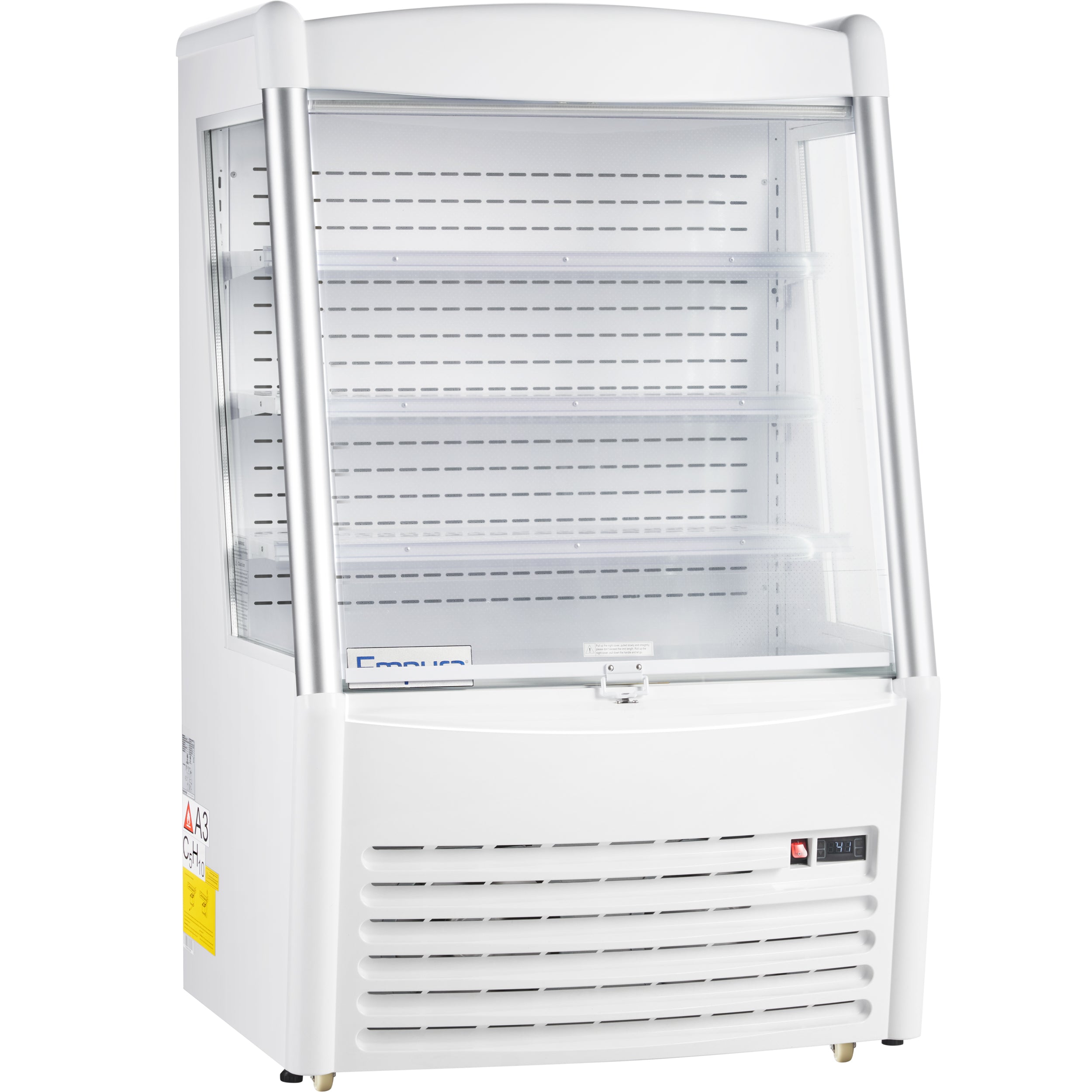 36" White Commercial Open Refrigerated Display - 11.3 cu ft