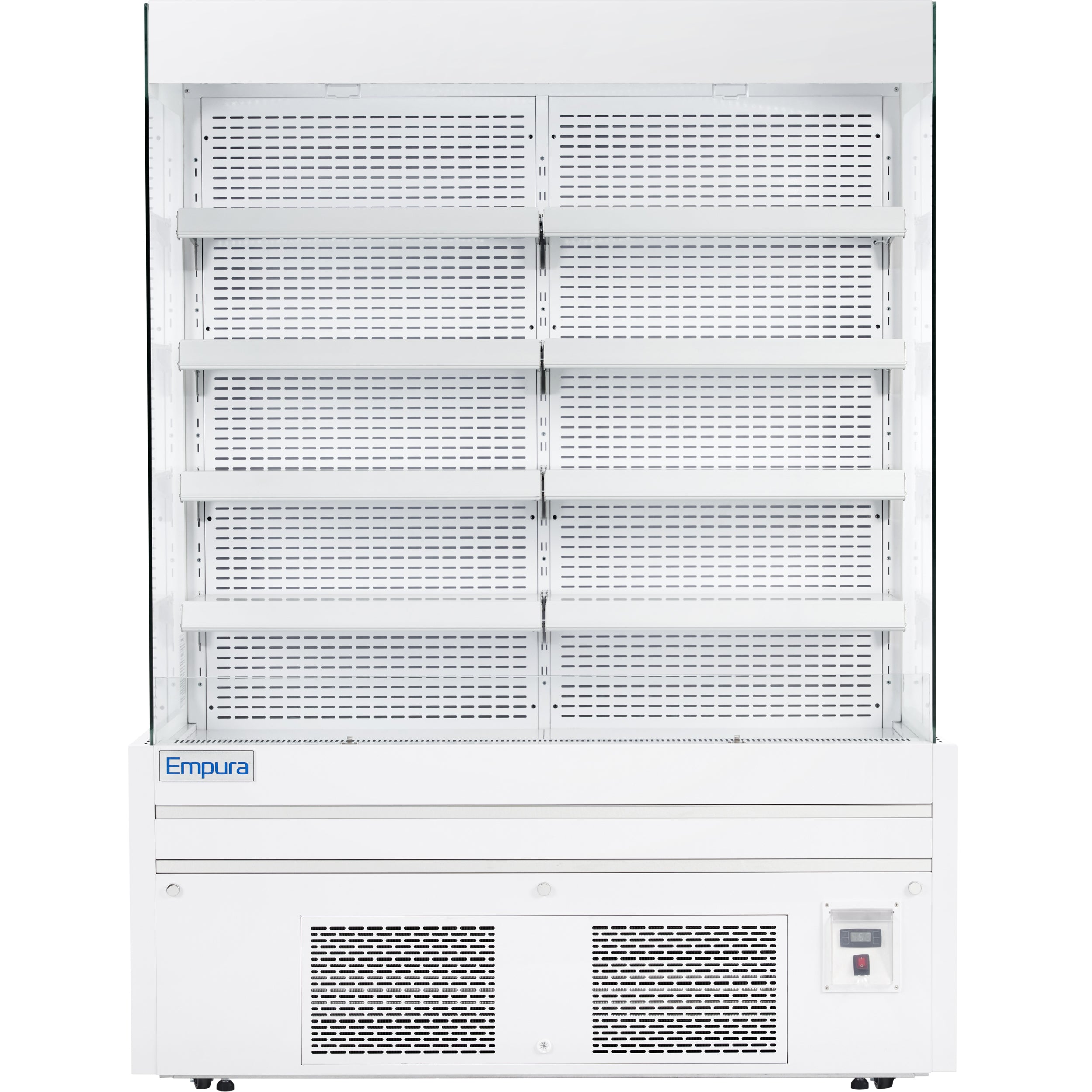 60" White Commercial Open Refrigerated Display - 33.9 cu ft