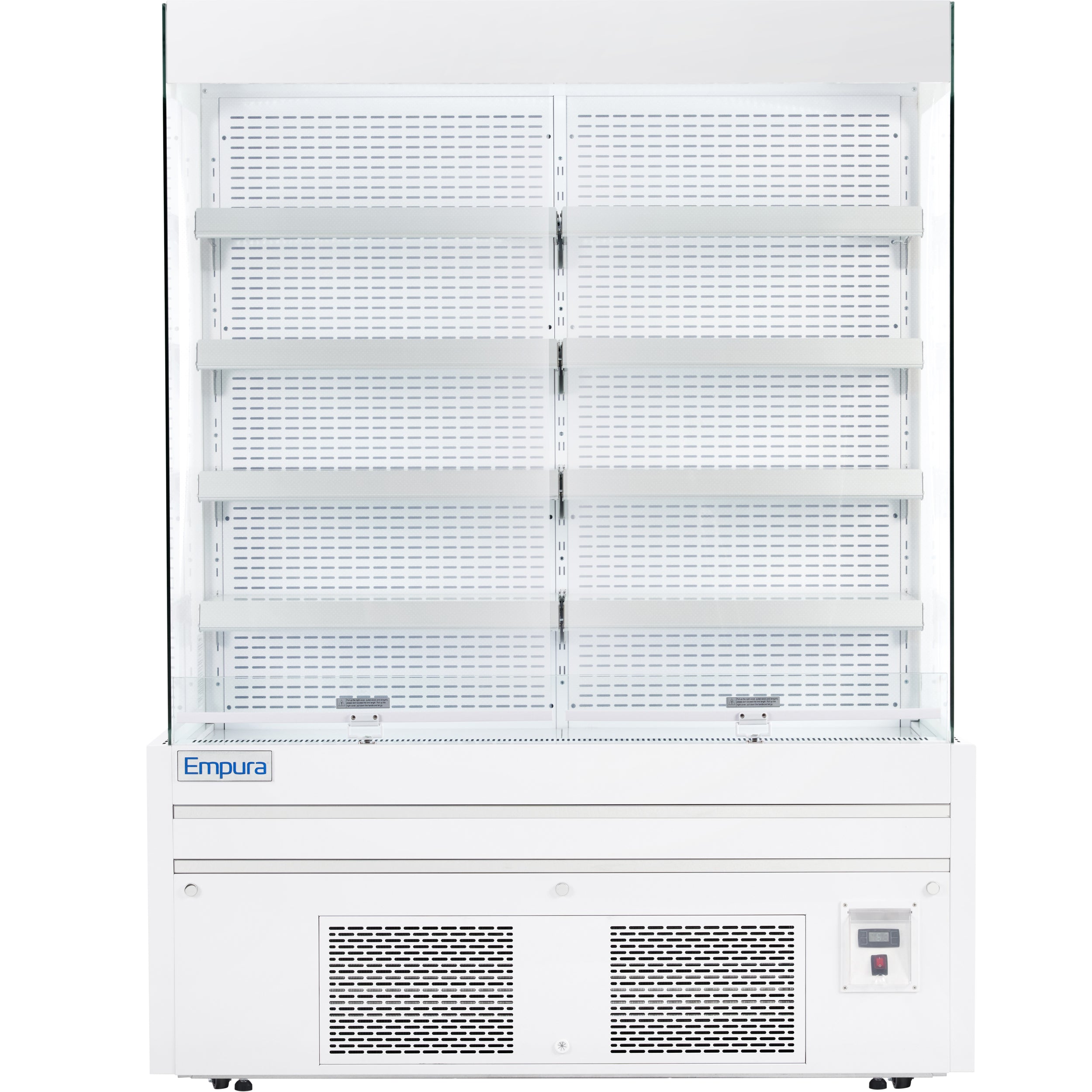 60" White Commercial Open Refrigerated Display - 33.9 cu ft