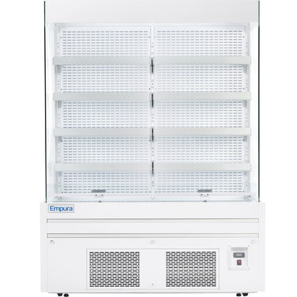 60" White Commercial Open Refrigerated Display - 33.9 cu ft