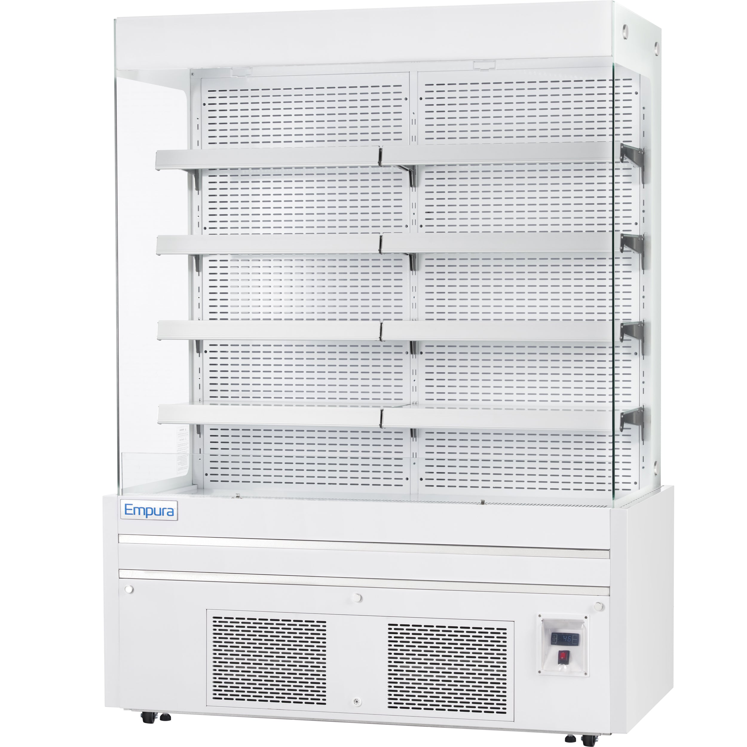 60" White Commercial Open Refrigerated Display - 33.9 cu ft