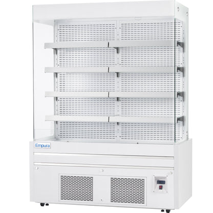 60" White Commercial Open Refrigerated Display - 33.9 cu ft