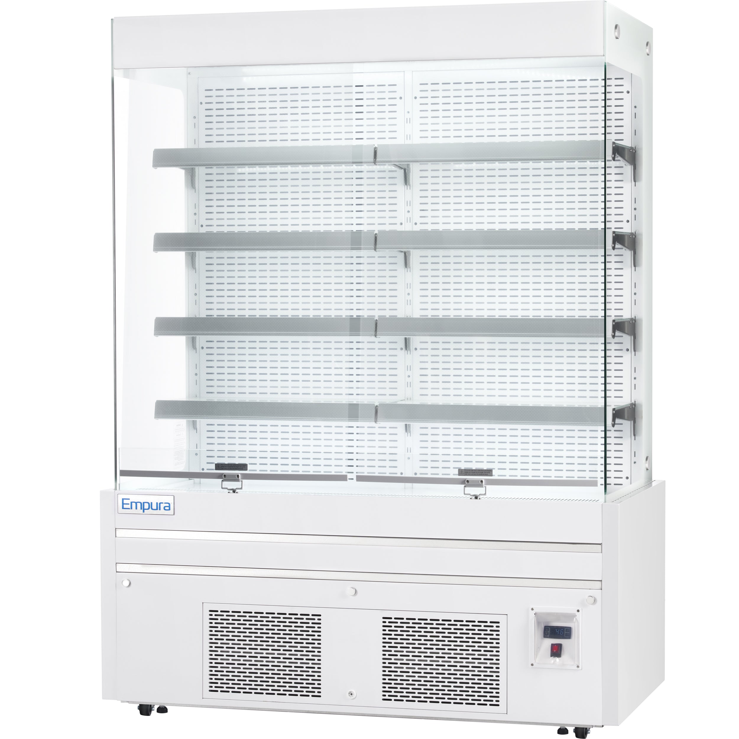 60" White Commercial Open Refrigerated Display - 33.9 cu ft