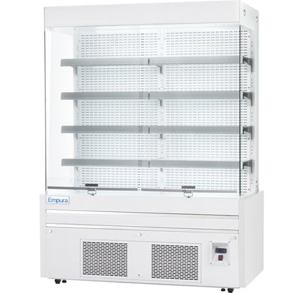 60" White Commercial Open Refrigerated Display - 33.9 cu ft