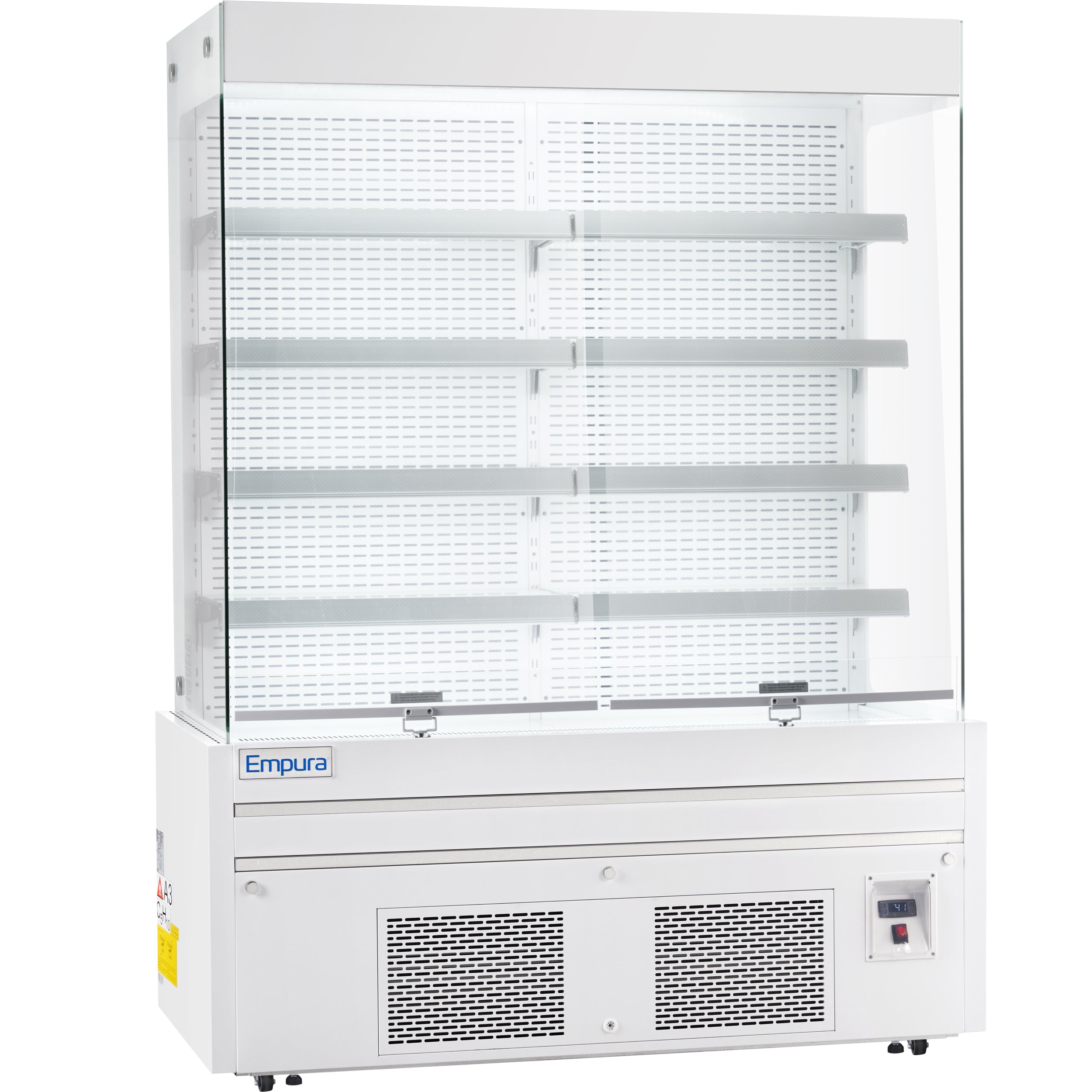 60" White Commercial Open Refrigerated Display - 33.9 cu ft